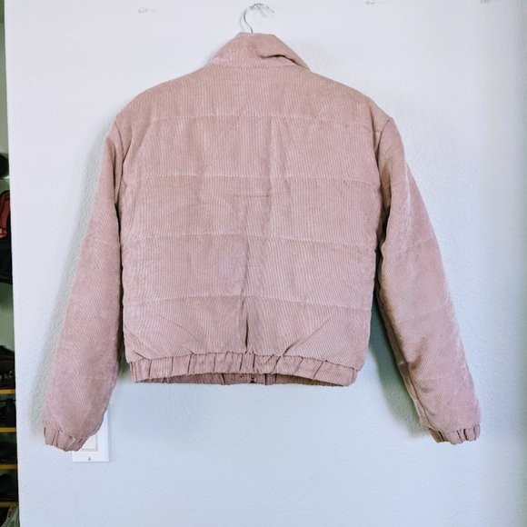 Ashley by 26 International Ribbed Pink Puffer Jacket - Picture 9 of 10